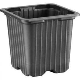Desch szögletes cserép fekete 7*7*6 cm