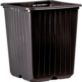 Desch szögletes cserép fekete 9*9*8 cm