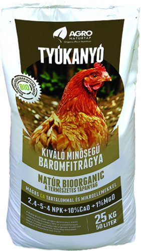 Topfert 600 kg-os baromfi, szerves trágya pellet