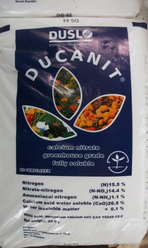 Kálcium nitrát 25 kg Ducanit