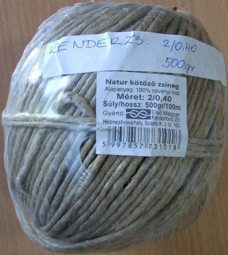 Kenderzsineg 2/0,40  (500g)