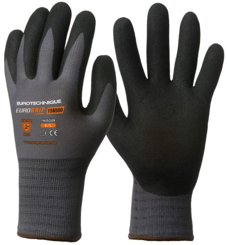 EUROGRIP 15G Nylon Spandex szürke fekete