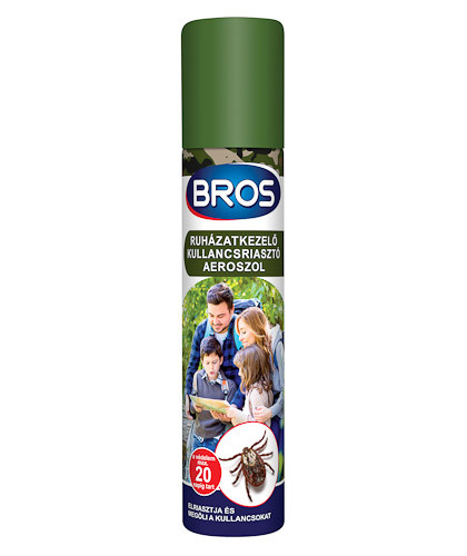 Bros ruházatkezelő kullancsriasztó aeroszol 90 ml