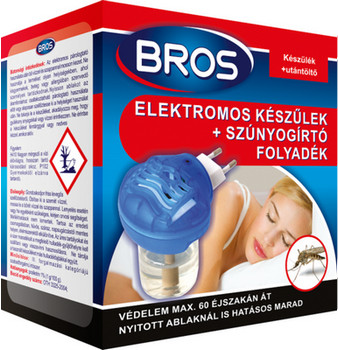 Bros szúnyogirtó elektromos készülék+folyadék