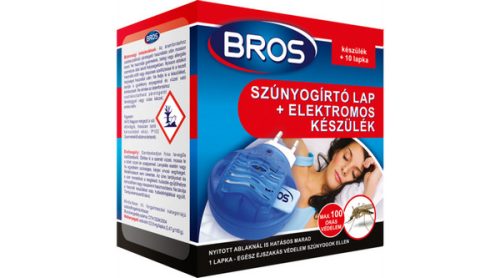 Bros szúnyogirtó elektromos készülék+10db lapka
