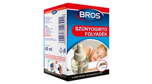 Bros szúnyogirtó utántöltő folyadék elektr. kész. 40ml