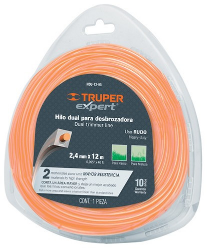 Truper Damil 2,4 mm, 12 m, négyzet 