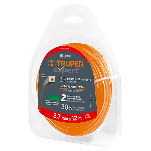 Truper Damil 2,7 mm, 12 m, négyzet 