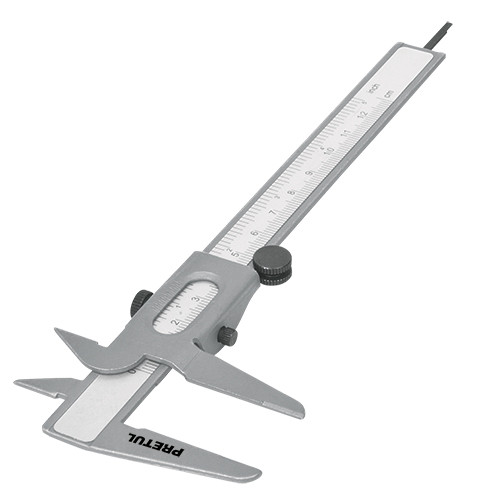 Truper tolómérő, 127 mm maximum, col/cm számozás