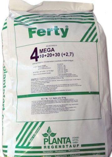 Ferty 4 Mega 10-20-30+3Mg+m.e. 25 kg