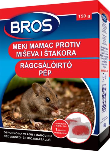 Bros Rágcsálóirtó pép 150g 29ppm 12