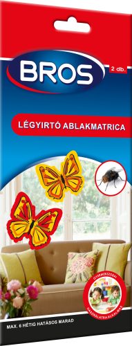 Bros Légyfogó matrica 2db-os (irtószeres, 6 hónapig hatásos)