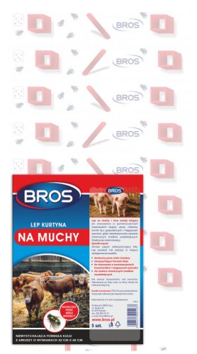 Bros Légyfogó lap ÓRIÁS 32x60cm 5db-os