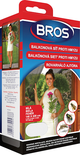 Bros Szúnyogháló ajtóra 75cm x 220cm 2db/cs