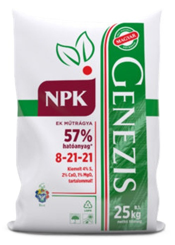 Kevert 8-21-21 NPK műtrágya 25 kg os