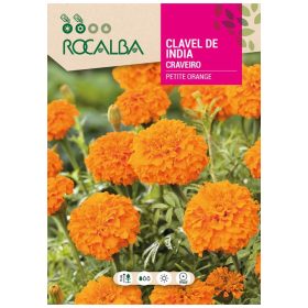   Bársonyvirág Petite Orange teltvirágú alacsony narancs 4g ROCALBA