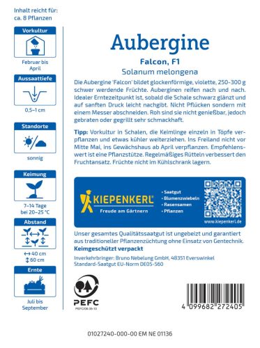 Tojásgyümölcs Falcon 'PG-N' KIEPENKERL
