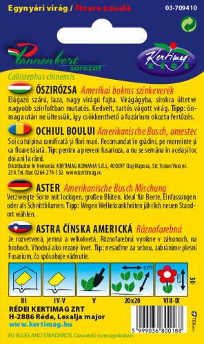 Őszirózsa Törpe bokros színkeverék 1g RÉDEI