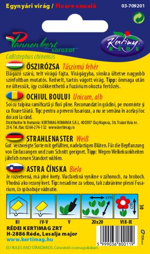 Őszirózsa Tűszirmú fehér 1g RÉDEI