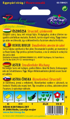 Őszirózsa Strucctoll színkeverék 1g RÉDEI