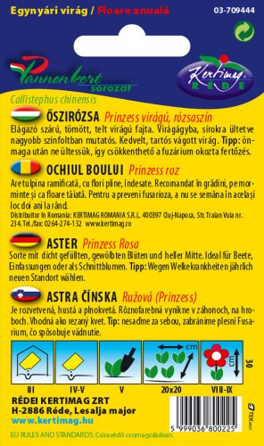 Őszirózsa Prinzess rózsaszín 1g RÉDEI