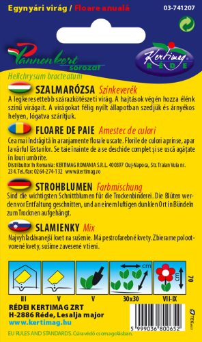 Szalmarózsa színkeverék 1g RÉDEI