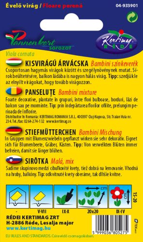 Kisvirágú Árvácska színkeverék 0,25g RÉDEI