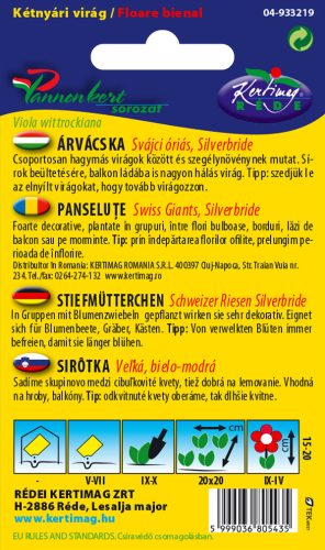 Árvácska Svájci óriás Silverbride 0,25g RÉDEI