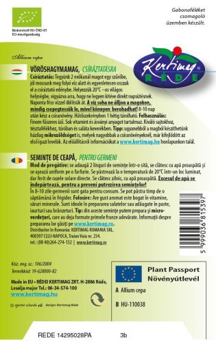 Csíranövény Vöröshagyma 15g RÉDEI