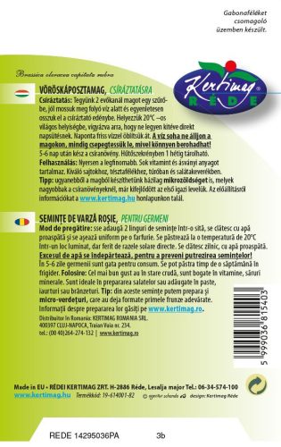 Csíranövény Vöröskáposzta 15g RÉDEI