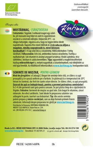 Csíranövény Mustár 50g RÉDEI