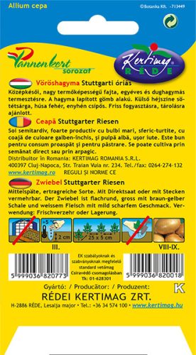 Vöröshagyma Stuttgarti óriás 2g RÉDEI
