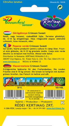 Görögdinnye Crimson Sweet 2g RÉDEI