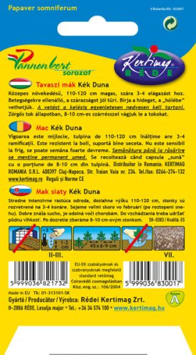 Tavaszi mák Kék Duna RÉDEI