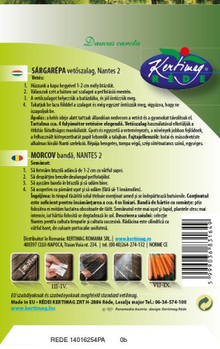 Vetőszalag Sárgarépa Nanti2 3x1,33m RÉDEI