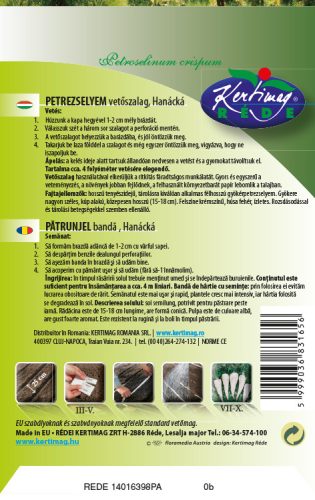 Vetőszalag Petrezselyem Hanacka 3x1,33m RÉDEI