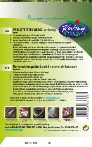 Vetőszalag Parasztkertek virágai 3x1,33m RÉDEI