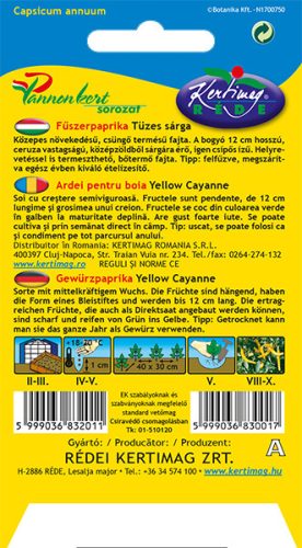 Paprika Tüzes sárga 0,5g RÉDEI