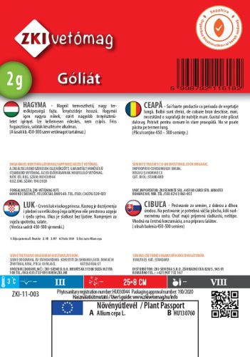 Vöröshagya Góliát 2g ZKI
