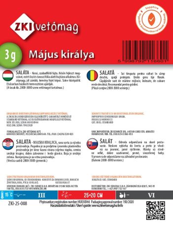Fejessaláta Május királya 3g ZKI