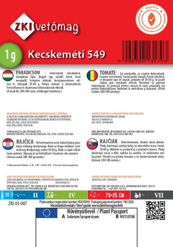 Paradicsom Kecskeméti 549 ZKI