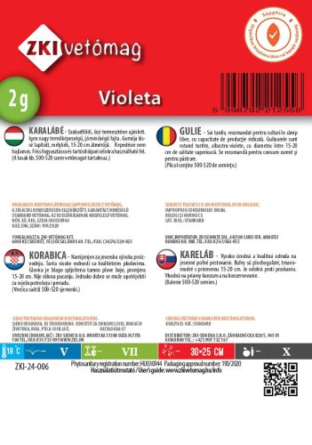 Karalábé Violeta 2g ZKI