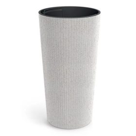 VIRÁGCSERÉP 300W LAMIA SLIM ECO Wood - FEHÉR