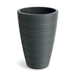 VIRÁGCSERÉP VENA 350 ROUND HIGH - SÖTÉTSZÜRKE