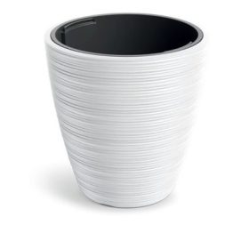 VIRÁGCSERÉP VENA 400 ROUND LOW - FEHÉR