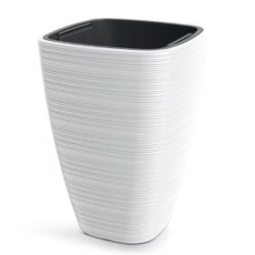 VIRÁGCSERÉP VENA 400 SQUARE HIGH - FEHÉR